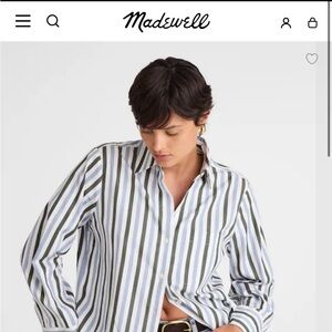 Madewell Striped Button Down Shirt
